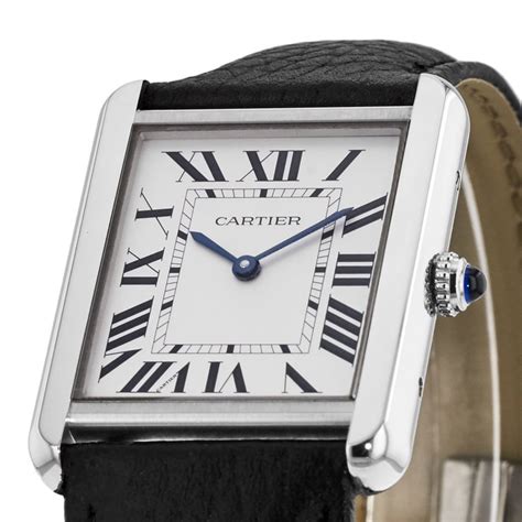 cartier tank leather|cartier tank leather strap ladies.